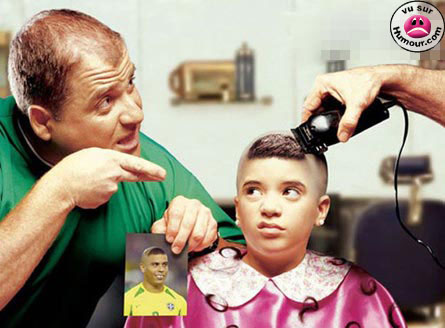 jé di ke je voulé la meme coupe